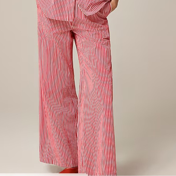 J. Crew Pants - J. Crew Red and White Striped Cosmo Pants